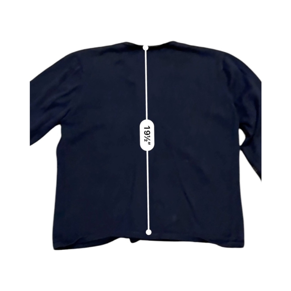 Pendleton Women’s Crew Neck Button Up Navy Cardigan Size S 100% Cotton​ - Picture 5 of 6